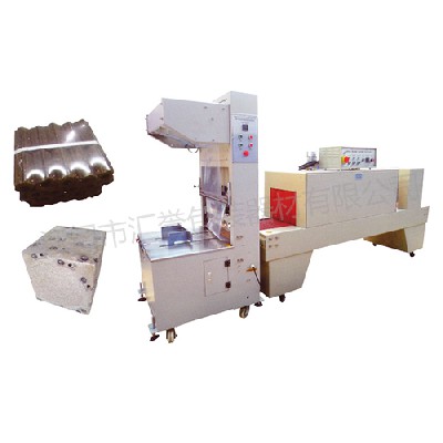 Hy-6030 + hy-6040 semi automatic cuff sealing and shrinking packaging machine